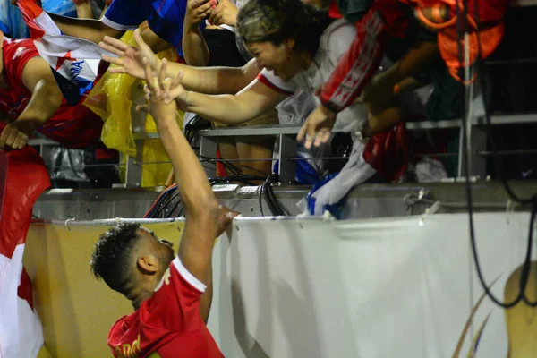 Bolivia Enfrenta Panamá Durante Copa American Centenario Orlando Florida Camping —  Fotos de Stock