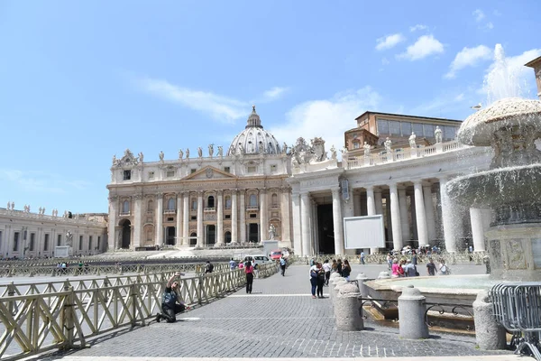 Вид Головну Площу Ватикану Італія — стокове фото