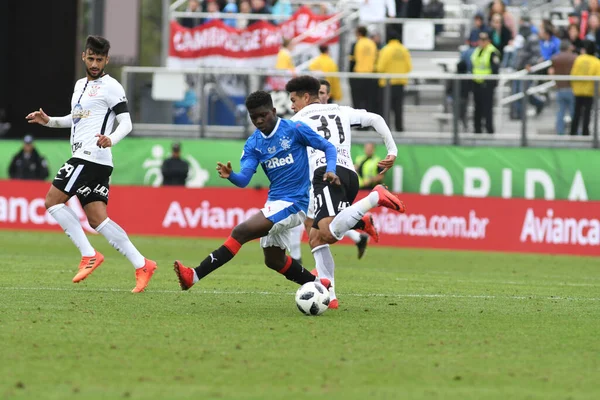 Rangers Corinthians Durante Copa Flórida Spectrum Stadium Janeiro 2018 Orlando — Fotografia de Stock