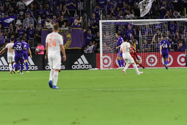 Orlando City Anfitrión Atlanta United Exploria Stadium Agosto 2018 Orlando — Foto de Stock