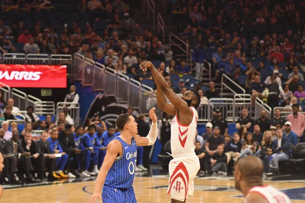 Orlando Magic Φιλοξενεί Τους Houston Rockets Στο Amway Arena Την — Φωτογραφία Αρχείου