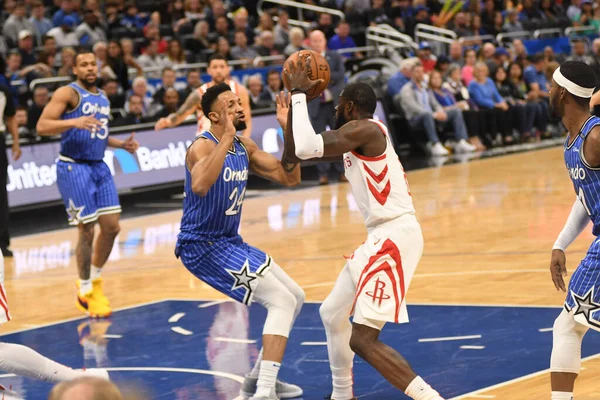 Orlando Magic Φιλοξενεί Τους Houston Rockets Στο Amway Arena Την — Φωτογραφία Αρχείου