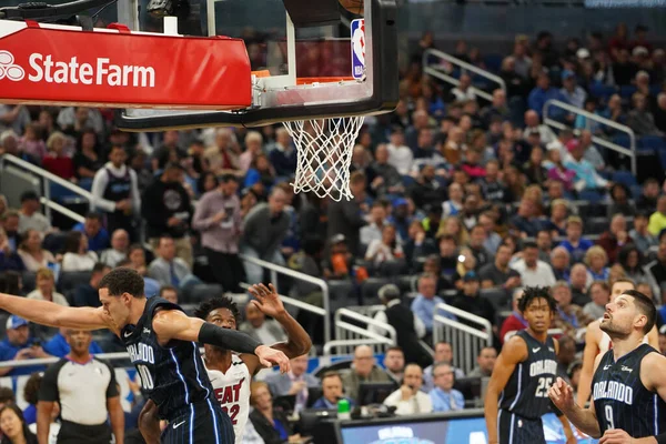 Orlando Magic Gastheer Van Miami Heat Het Amway Center Orlando — Stockfoto