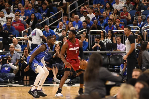 Orlando Magic Host Miami Heat Amway Center Στο Ορλάντο Της — Φωτογραφία Αρχείου