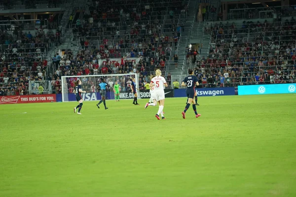 Usa Angleterre Match Lors Coupe Shebelieves 2020 Stade Exploria Orlando — Photo