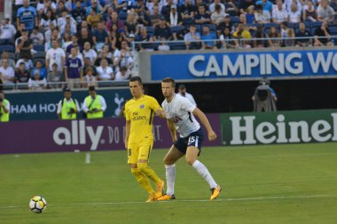Paris Saint-Germain, Tottenham Hotspur 'a karşı 22 Temmuz 2017' de Orlando Florida 'daki Citrus Bowl' da. 