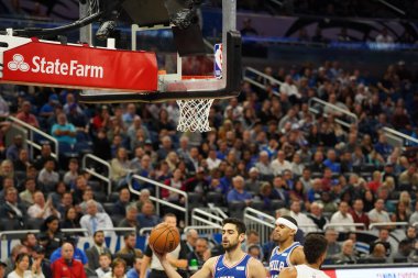 Orlando Magic, Philadelphia 76ers 'ı 13 Kasım 2019 Çarşamba günü Amway Center' da ağırlamaktadır. Fotoğraf: Marty Jean-Louis