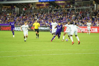 Orlando City SC, 19 Haziran 2019 Çarşamba günü Orlando 'daki Exploria Stadyumu' nda düzenlenen ABD Açık Kupası sırasında New England Devrimi 'ne ev sahipliği yaptı.