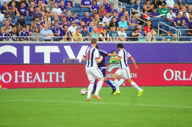 Orlando City SC 15 Temmuz 2015 'te Orlando Florida' daki Camp World Stadyumu 'nda West Bromwich Albion' a ev sahipliği yaptı. Fotoğraf: Marty Jean-Louis