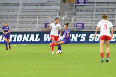 Orland Pride, 25 Ağustos 2018 'de Orlando Florida' daki Exploria Stadyumu 'nda Chicago Red Stars' a ev sahipliği yapıyor..  