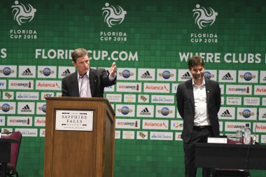 Basın Konferansı futbolcularının görüntüsü