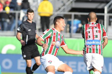 Fluminense, Florida Kupası 'nda 15 Ocak 2018' de Orlando Florida 'da oynanan Spektrum Stadyumu' nda Barcelona SC 'ye karşı..  