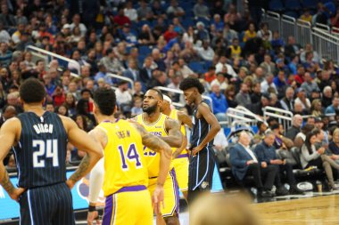 Orlando Magic 11 Aralık 2019 Çarşamba günü Orlando Forida 'daki Amway Center' da Los Angeles Lakers 'a ev sahipliği yaptı. Fotoğraf: Marty Jean-Louis