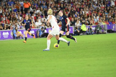 5 Mart 2020 'de Orlando Florida' daki Exploria Stadyumu 'nda düzenlenen 2020 SheBelieves Kupası' nda ABD - İngiltere Karşılaşması 