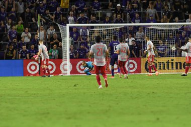Orlando City 21 Temmuz 2019 tarihinde Florida, Orlando 'da Exploria Stadyumu' nda New York Red Bulls 'a ev sahipliği yaptı..