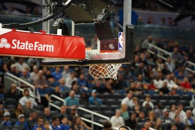 Orlando Magic, 13 Aralık 2019 Cuma günü Orlando, Florida 'daki Amway Center' da Houston Rockets 'a ev sahipliği yapıyor.