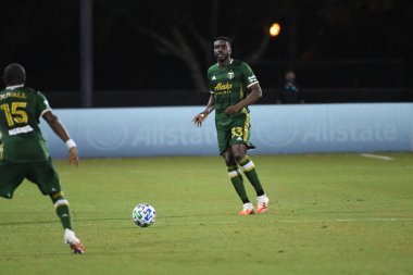 Los Angeles Galaksisi, 14 Temmuz 2020 'de Orlando Florida ABD' deki ESPN Vahşi Spor Dünyası 'nda düzenlenen MLS Sırt Turnuvası sırasında Portland Timbers ile karşı karşıya geldi. 