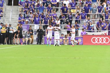 Orlando City, 31 Mart 2018 'de Orlando Florida' daki Exploria Stadyumu 'nda New York Red Bulls' a ev sahipliği yaptı..