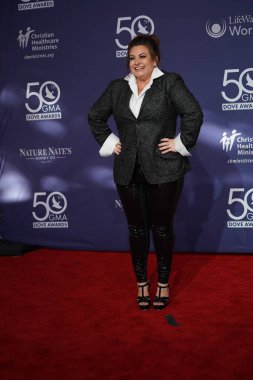 15 Ekim 2019 'da Nashville, Tennessee' deki Linbscome Üniversitesi 'nde verilen 50. GMA Dove Ödülleri sırasında kırmızı halı. 