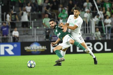 Atletico Milli kalecisi 15 Ocak 2020 Çarşamba günü Orlando Florida 'daki Exploria Stadyumu' nda topu durdurdu.. 