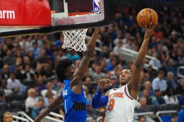 Orlando Magic 30 Ekim 2019 Çarşamba günü Orlando Forida 'daki Amway Center' da New York Knicks 'e ev sahipliği yaptı..