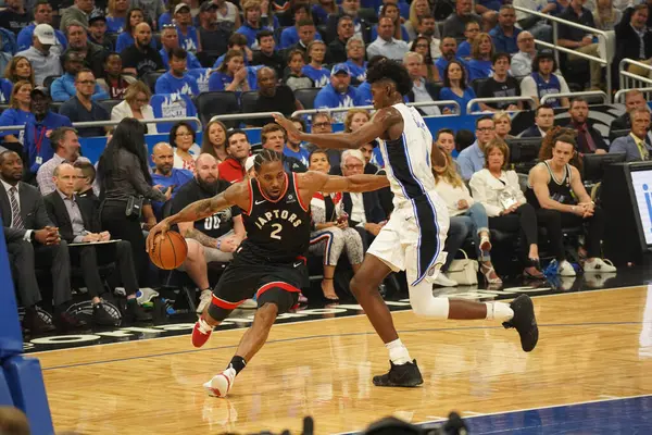 Orlando Magic Hosts Toronto Rapters Nba Playoff Στο Amway Arena — Φωτογραφία Αρχείου