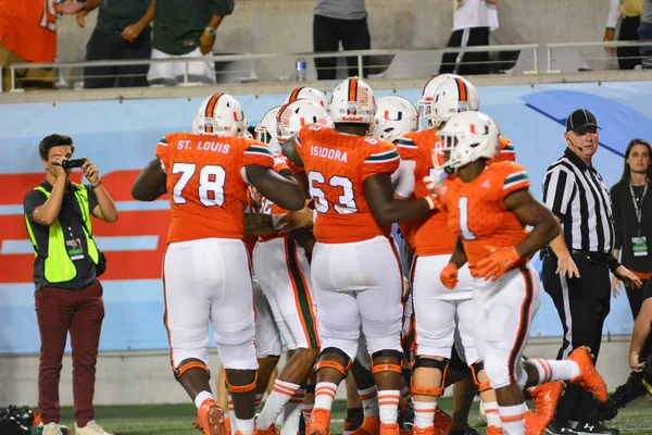 West Virginia Mountaineers Möter Miami Hurricanes 71St Russell Bowl Camping — Stockfoto