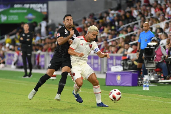 Flamengo Eintracht Frankfurt Στο Orlando City Stadium Σάββατο Ιανουαρίου 2019 — Φωτογραφία Αρχείου