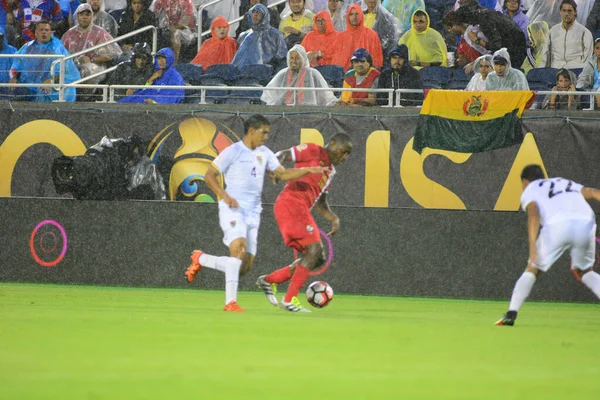 Bolívia Enfrenta Panamá Durante Centenário Americano Copa Orlando Florida Camping — Fotografia de Stock