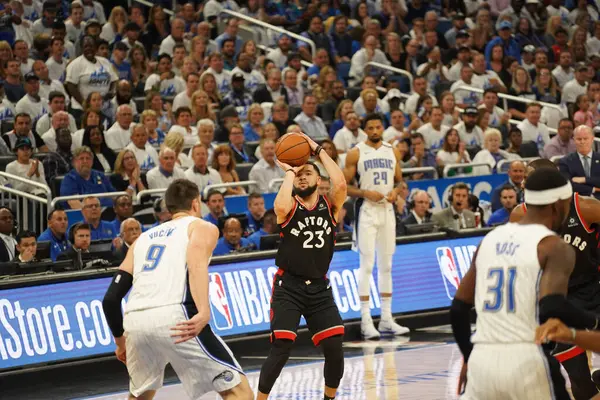 Orlando Magic Ospita Toronto Rapters Durante Primo Turno Dei Playoff — Foto Stock