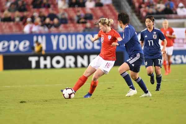 Japonya, İngiltere 'ye karşı Raymond James Stadyumu' nda 5 Mart 2019 'da Tampa Florida' da.  