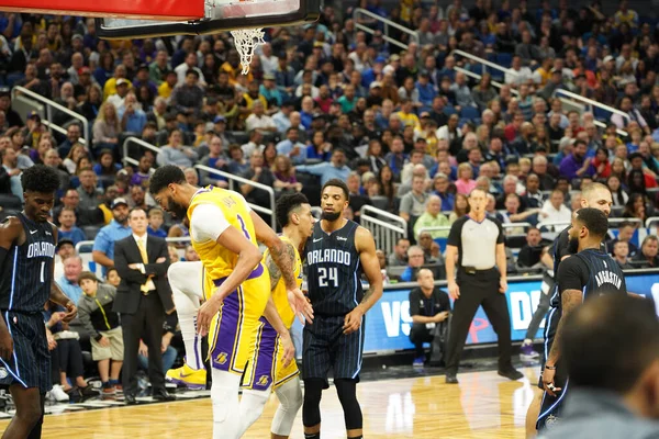 Orlando Magic Φιλοξενεί Τους Lakers Στο Amway Center Στο Orlando — Φωτογραφία Αρχείου