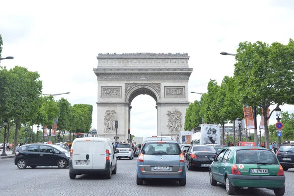 Die Verschönerte Stadt Paris Frankreich Mai 2017 — Stockfoto