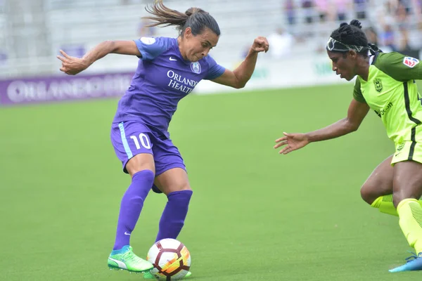 Orlando Pride Accueille Seattle Reign Stade Exploria Orlando Floride Juillet — Photo