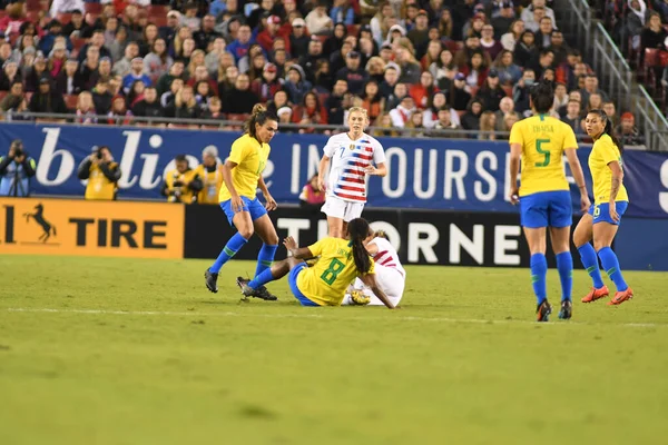 Shebelieves Cup Final Usa Brazil Raymond James Stadium Tampa Florida — 스톡 사진