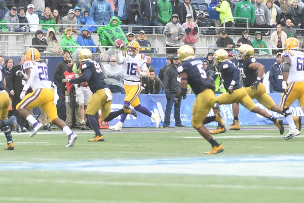 Notre Dame Affronta Lsu Durante Citrus Bowl Camping World Stadium — Foto Stock