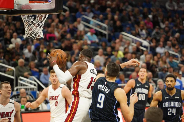 Orlando Magic Gastheer Van Miami Heat Het Amway Center Orlando — Stockfoto