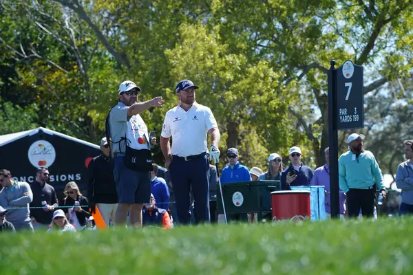 Podczas Trzeciej Rundy Zawodowej Arnold Palmer Bay Hill Club Lodge — Zdjęcie stockowe