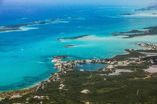 Veduta Aerea Delle Isole Dei Caraibi — Foto Stock