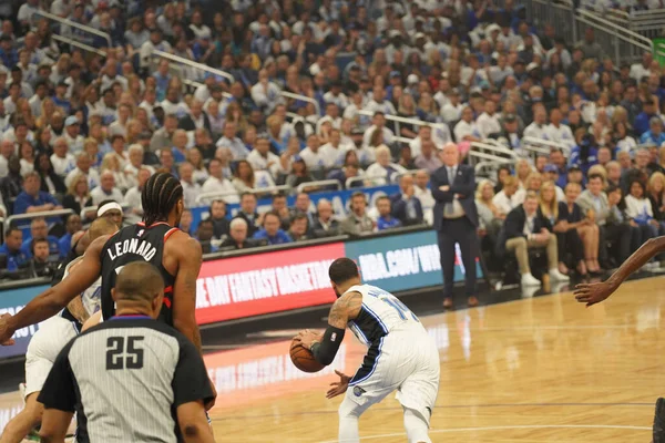 Orlando Magic Hosts Toronto Rapters Время Первого Раунда Плей Офф — стоковое фото