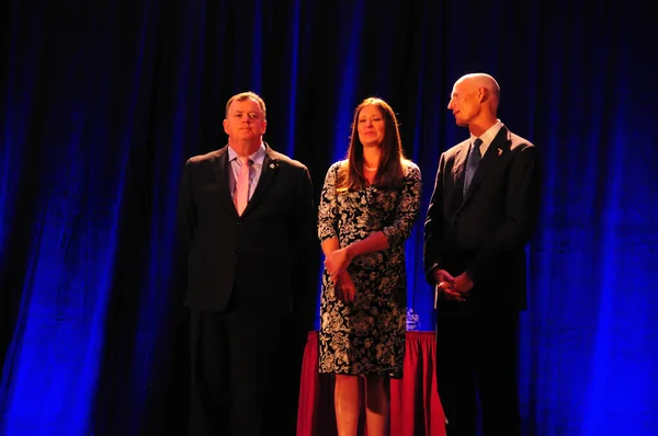 Gouverneur Floride Rick Scott Prend Parole Lors Symposium Faith Orlando — Photo