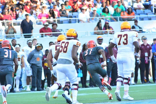 Florida Rattlers Zmierzą Się Bethune Cookman Wildcats Durig Florida Classics — Zdjęcie stockowe