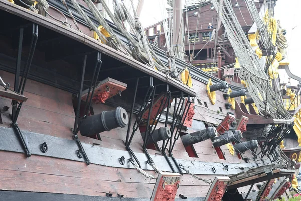 View Ancient Pirate Ship — Stock Photo, Image