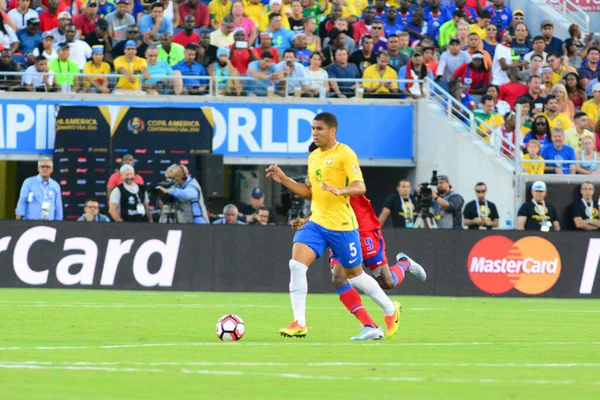 Brésil Affronte Haïti Lors Centenario Copa America Orlando Floride Camping — Photo