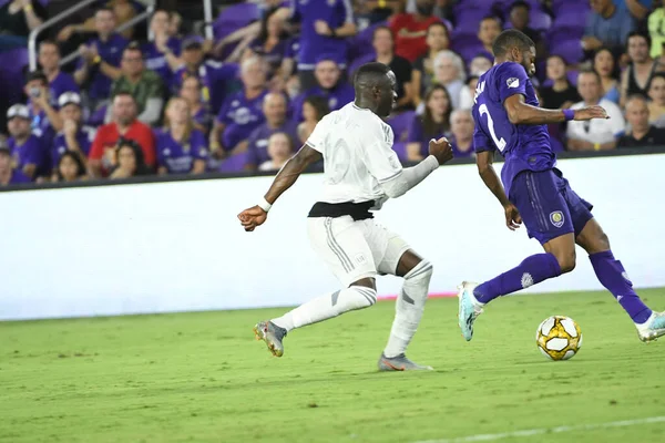 Orlando City Φιλοξενεί Lafc Στο Exploria Stadium Στο Orlando Florida — Φωτογραφία Αρχείου