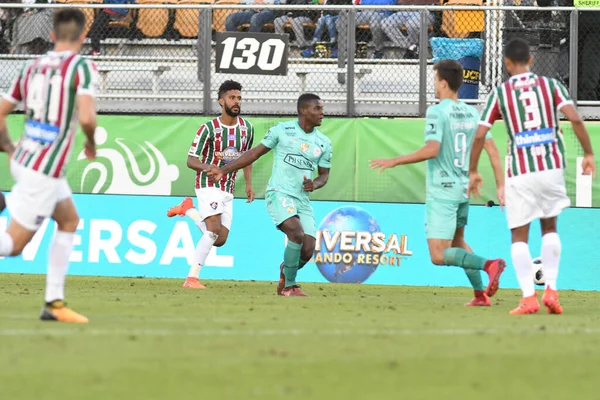 Fluminense Barcelona Durante Copa Florida Spectrum Stadium Enero 2018 Orlando — Foto de Stock