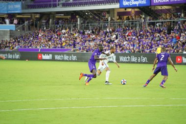 Orlando City SC, 19 Haziran 2019 Çarşamba günü Orlando 'daki Exploria Stadyumu' nda düzenlenen ABD Açık Kupası sırasında New England Devrimi 'ne ev sahipliği yaptı.