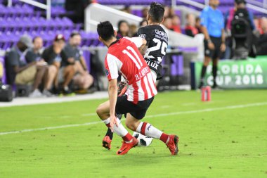 Korintliler, 10 Ocak 2018 'de Orlando City Stadyumu' nda düzenlenen Florida Kupası 'nda PSV Eindhoven' a karşı..  
