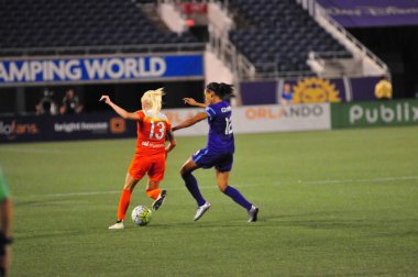 Orlando Pride sunucusu Houston Dash 23 Haziran 2016 'da Orlando Florida' daki Dünya Kampı Stadyumu 'nda..