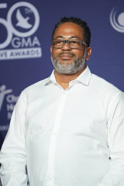 15 Ekim 2019 'da Nashville, Tennessee' deki Linbscome Üniversitesi 'nde verilen 50. GMA Dove Ödülleri sırasında kırmızı halı. 